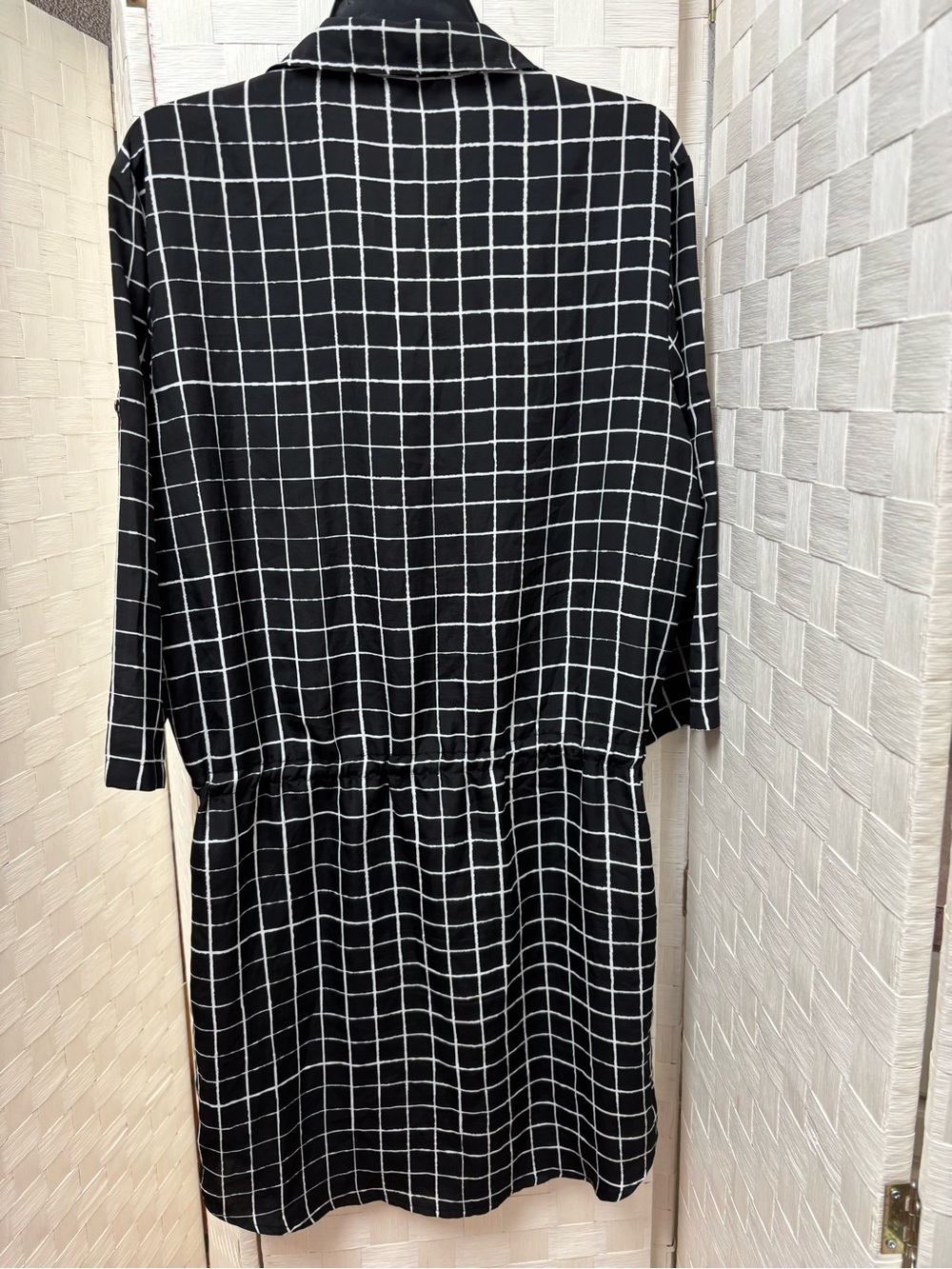 daisy fuentes black - white checkered dress medium - Picture 10 of 12